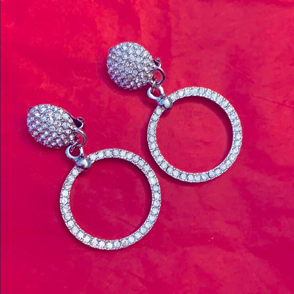 COPY - St John Vintage Rhinestone Clip Earrings